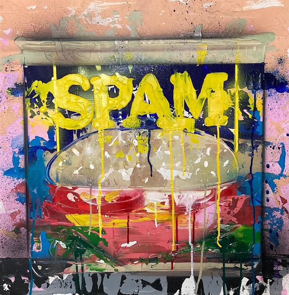 Jessie Foakes - "Spam"  Framed Original Artwork