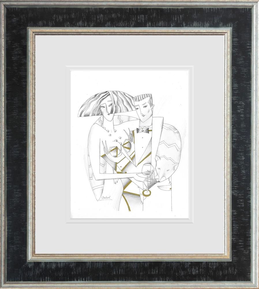 Andrei Protsouk - 'Lord and Lady II - Line Study - Framed Limited Edition Art