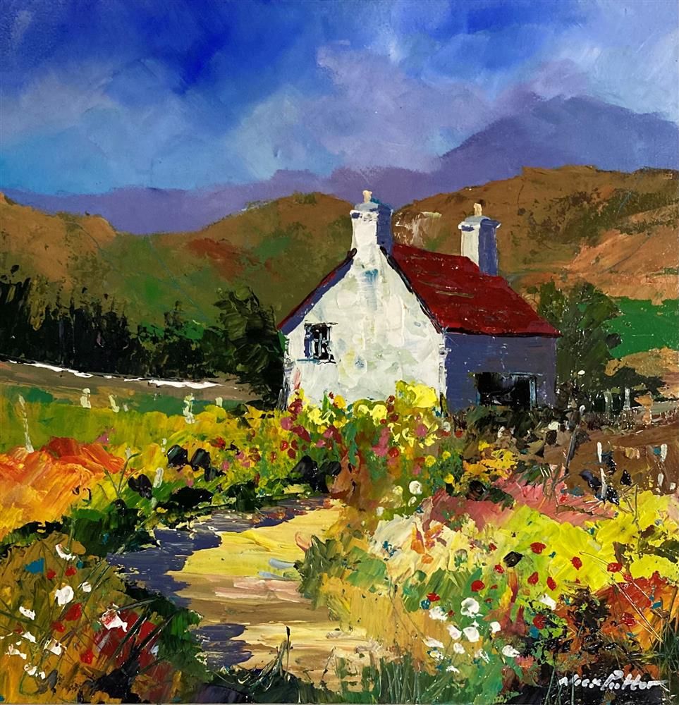 Nick Potter - ' Croft With Wild Garden ' - Framed Original Art