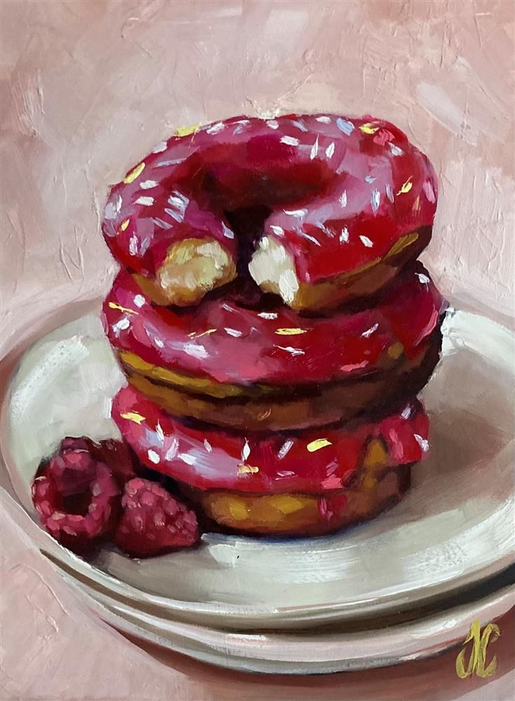 Joss Clapson - 'My Sweet Tooth' - Framed Original Art