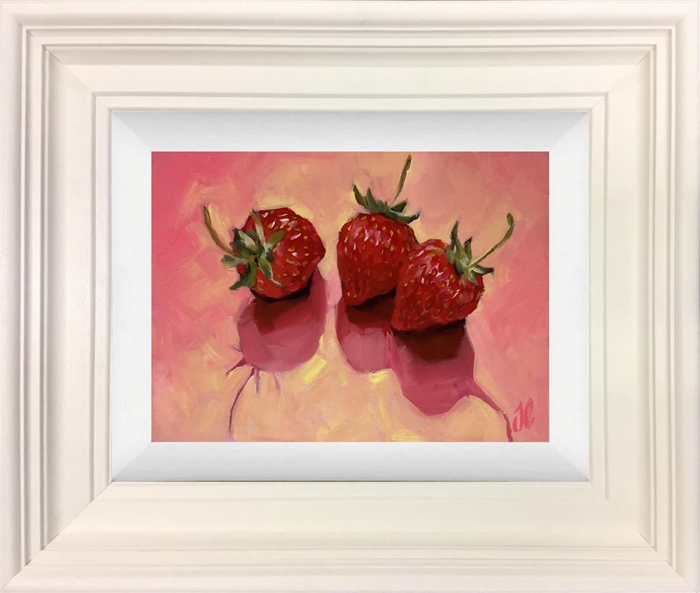 Joss Clapson - 'Strawberry Kiss' - Framed Original Art