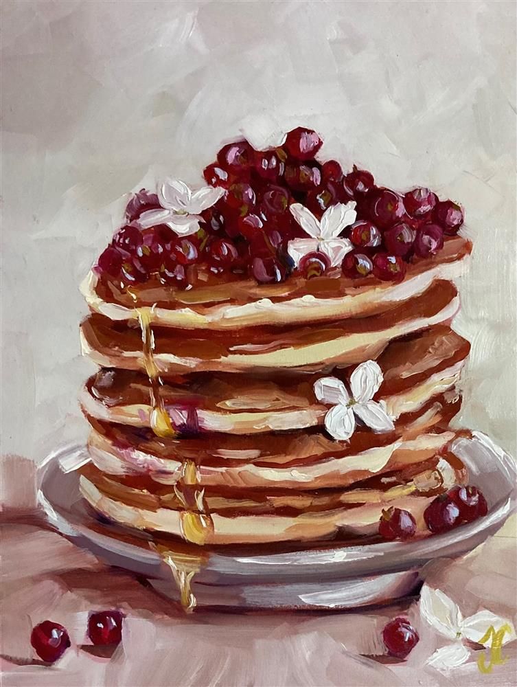 Joss Clapson - 'Pancake Time' - Framed Original Art