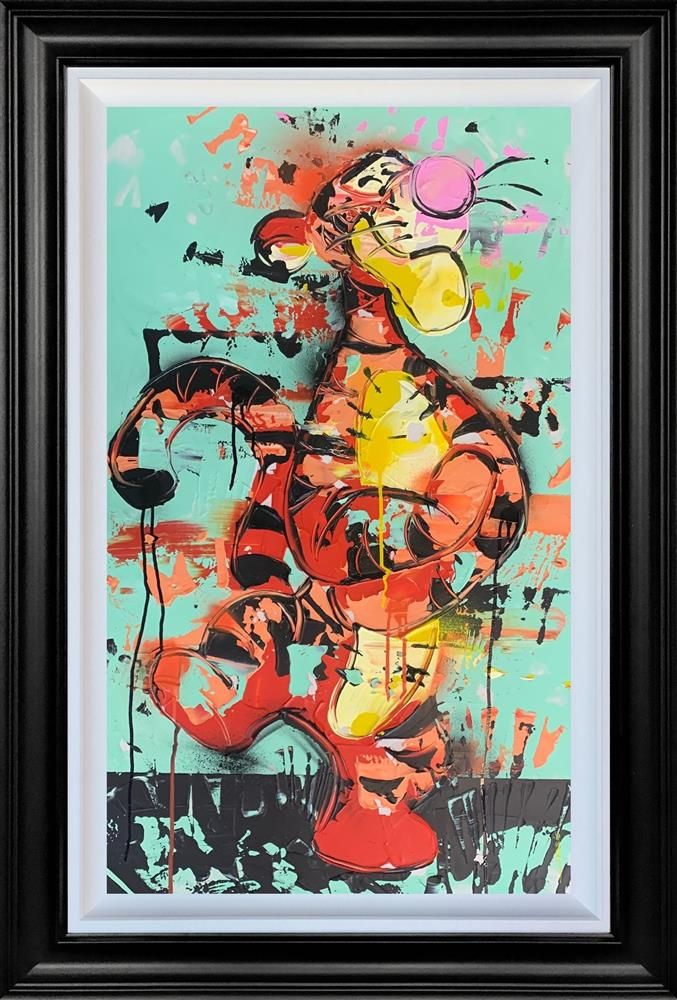 Jessie Foakes - " Tigger "  Framed Original Artwork