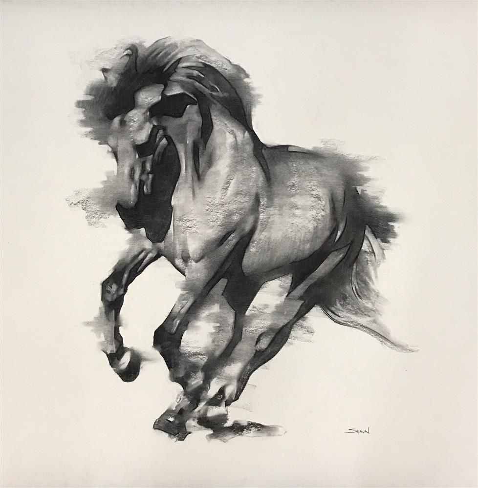 Shaun Othen - 'War Horse' - Framed Original Art