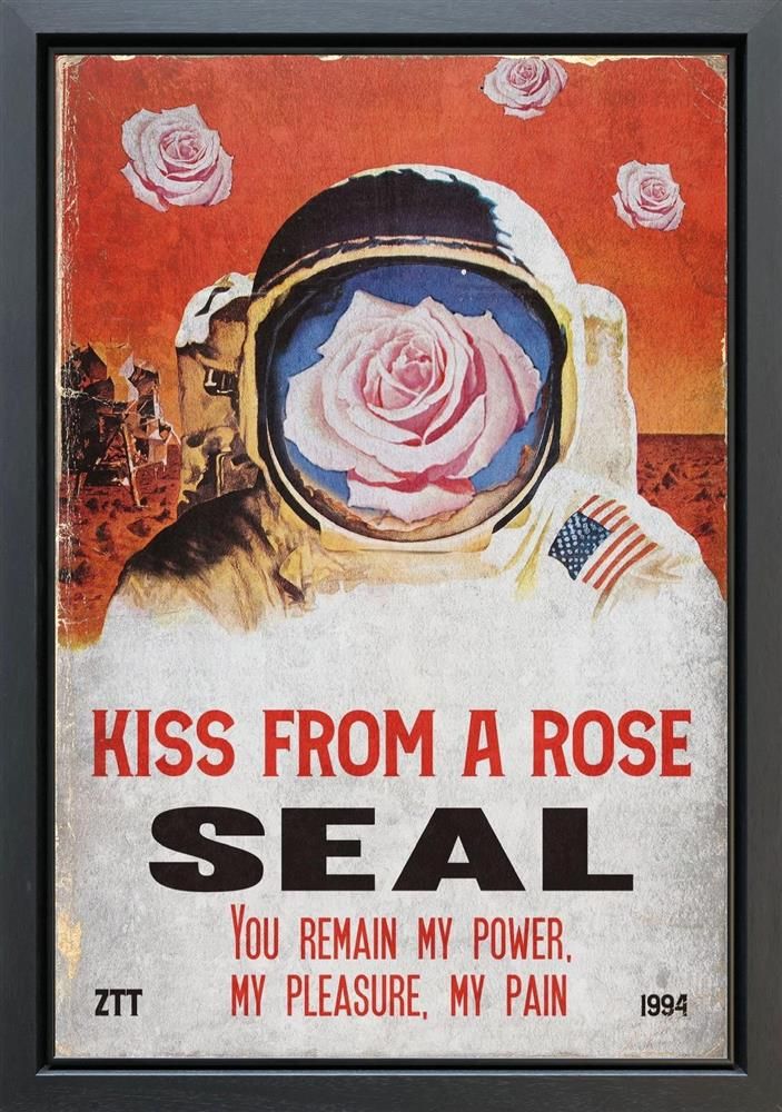 Linda Charles - ' A Kiss From A Rose' - Framed Original Artwork