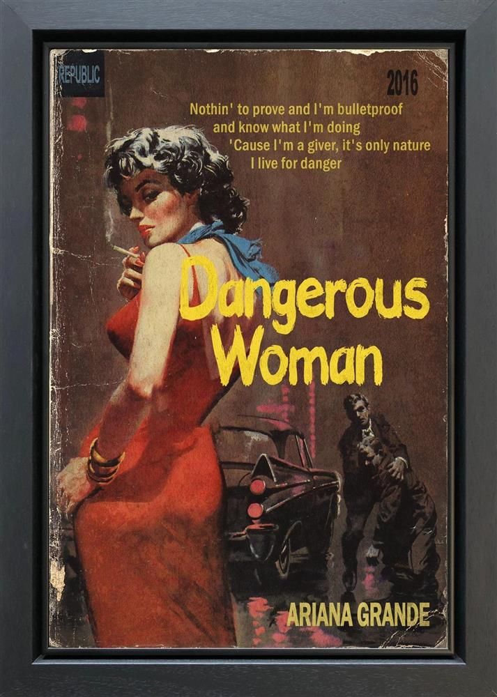 Linda Charles - 'Dangerous Woman' - Framed Original Artwork