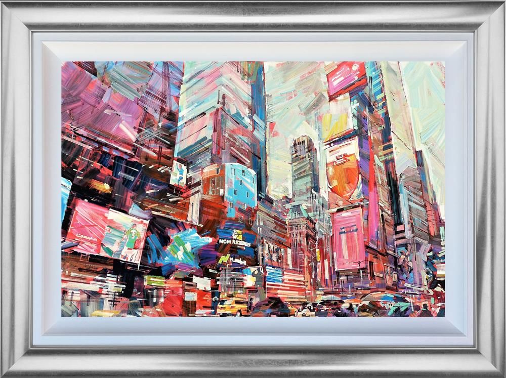Colin Brown - 'New York Bustle' - Framed Original Art