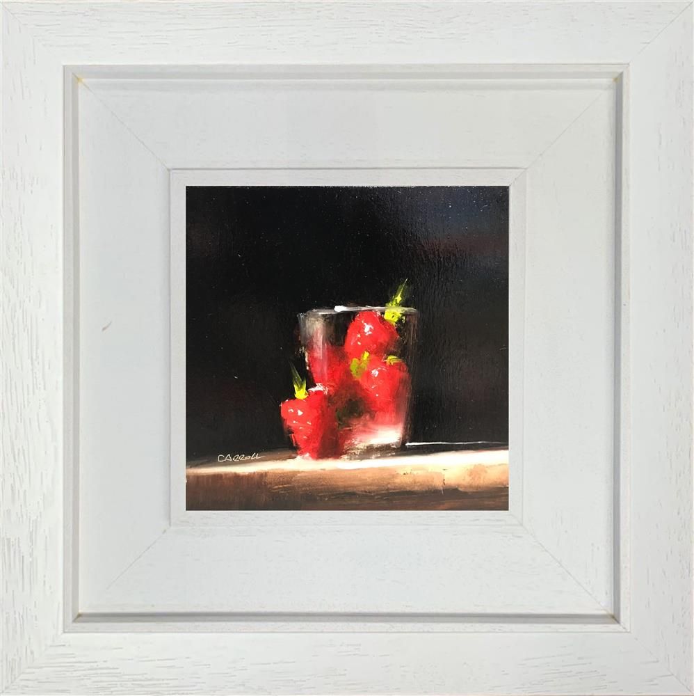 Neil Carroll - ' Glass Of Strawberries' - Framed Original Painting