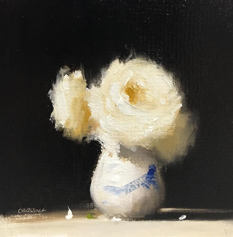 Neil Carroll - ' Pot Of Roses ' - Framed Original Painting