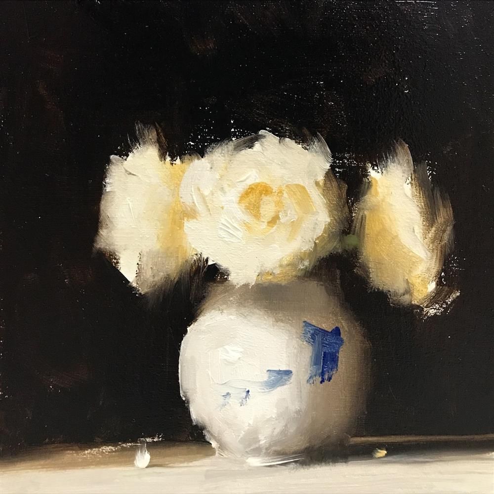Neil Carroll - ' Vaes Of Roses ' - Framed Original Painting