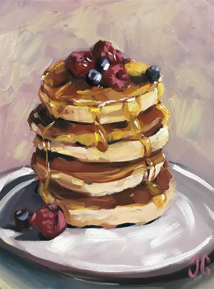 Joss Clapson - ' Pancakes For Me ' - Framed Original Art