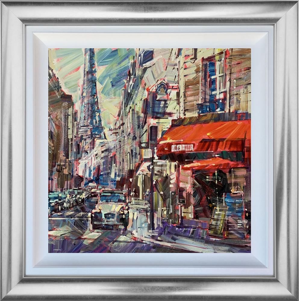 Colin Brown - ' Coffee in Paris' - Framed Original Art