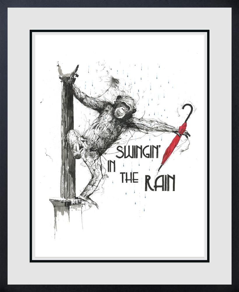 Scott Tetlow - ' Swinging In The Rain ' - Framed Limited Edition Print