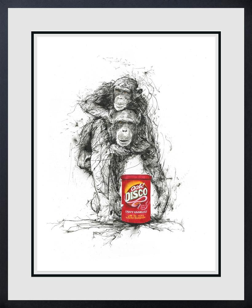 Scott Tetlow - ' Chimps And Gravy ' - Framed Limited Edition Print