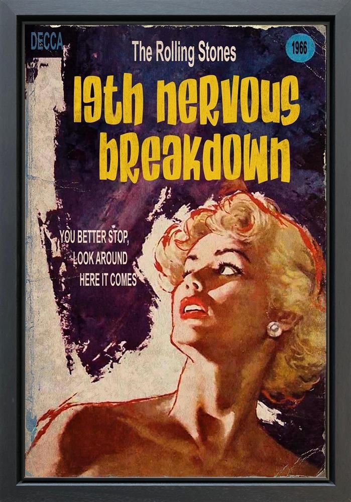 Linda Charles - ' 19th Nervous Breakdown ' - Framed Original Artwork