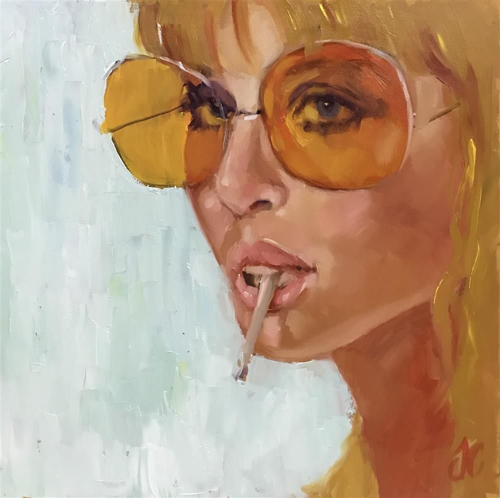 Joss Clapson - ' Smoking Hot ' - Framed Original Art