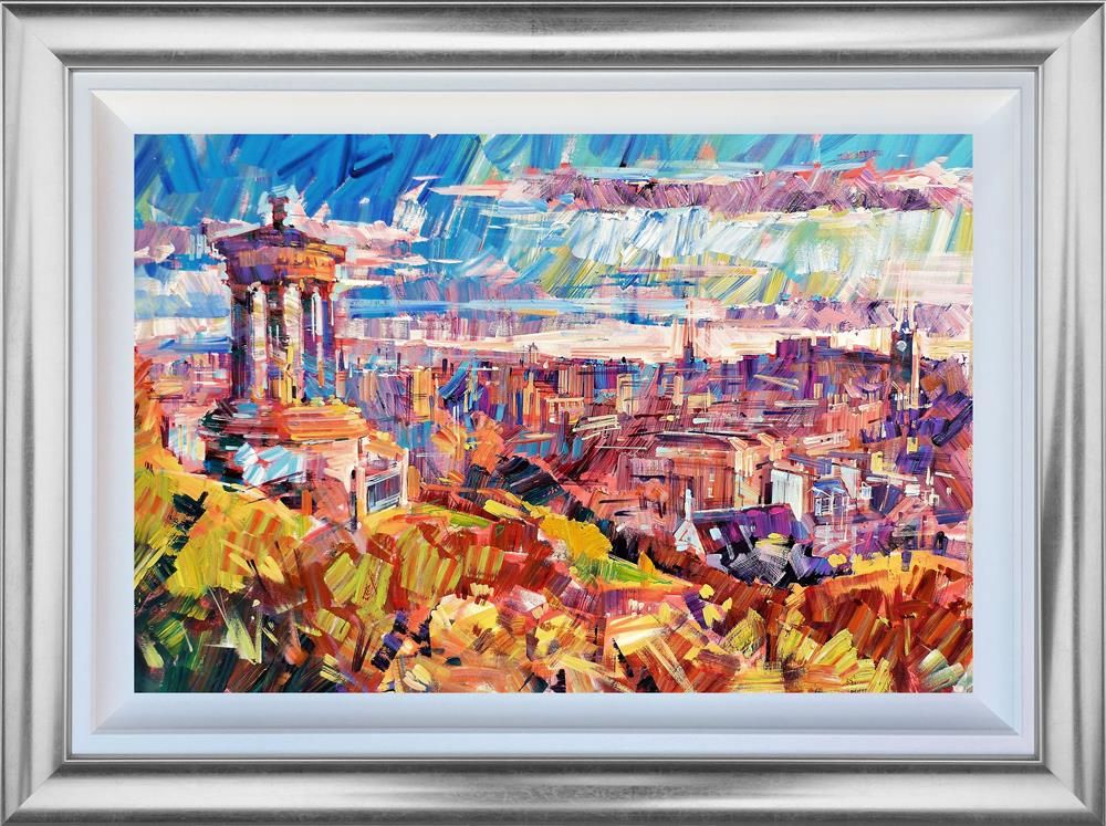 Colin Brown - ' A View From The Hill ' - Framed Original Art