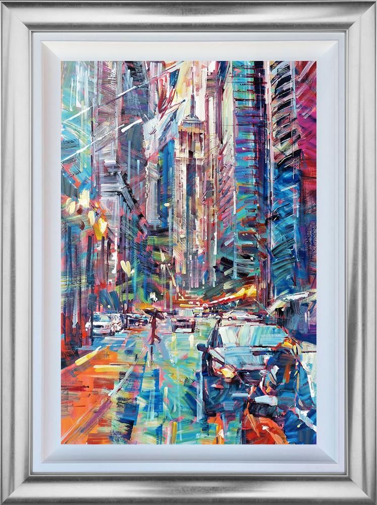 Colin Brown - ' Reflected From New York ' - Framed Original Art