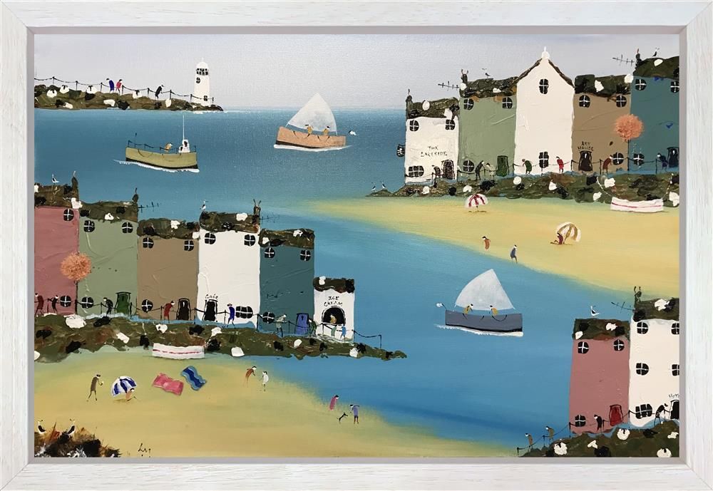 Lee McCarthy - ' Sunny Beach Time' - Framed Original Art