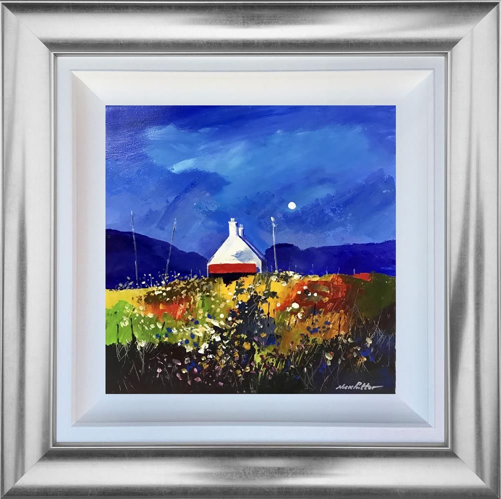 Nick Potter - ' Croft And Moon ' - Framed Original Art