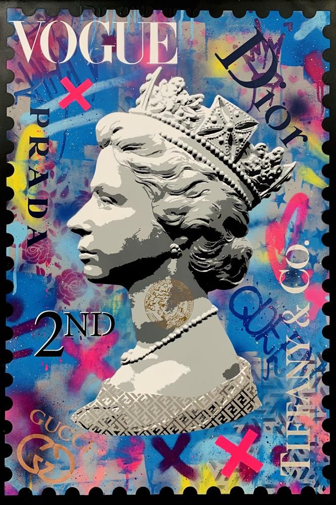 Hue Folk - 'Her Majesty 2nd' - Studio Limited Edition canvas