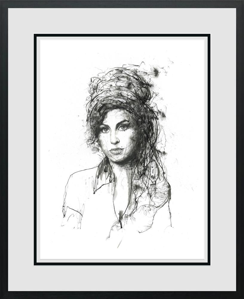Scott Tetlow - ' Winehouse ' - Framed Limited Edition Print