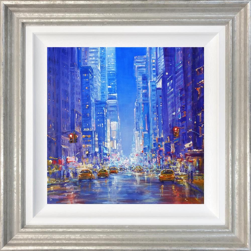 Mariusz Kaldowski - 'NY City Lights' - Framed Original Art