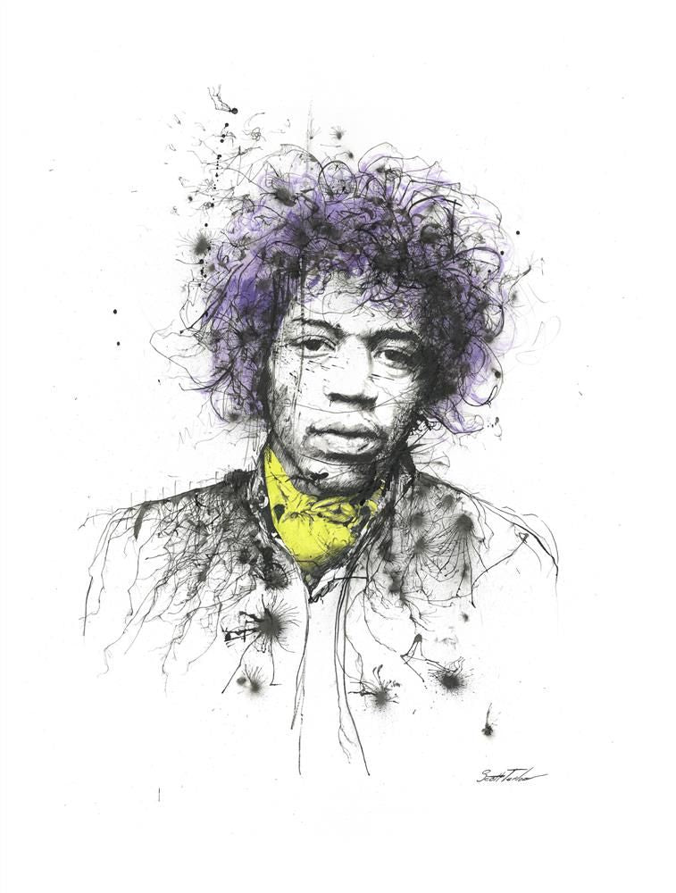 Scott Tetlow - ' Hendrix ' - Framed Limited Edition Print