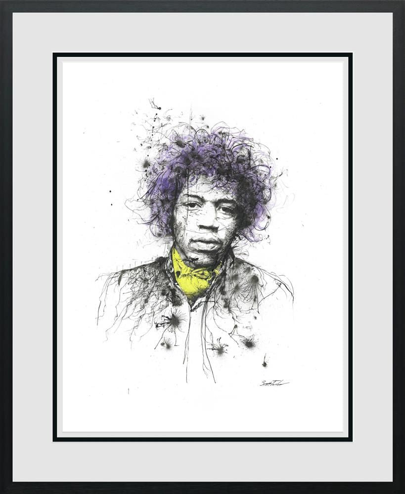 Scott Tetlow - ' Hendrix ' - Framed Limited Edition Print