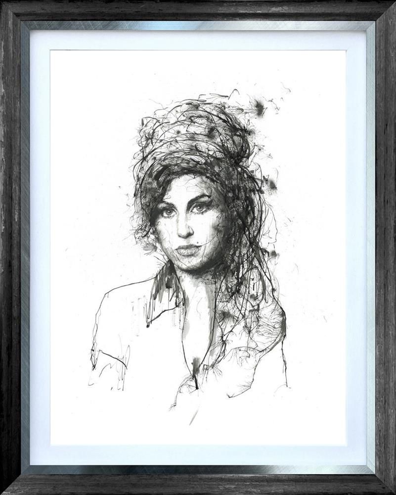 Scott Tetlow - ' Winehouse-Deluxe ' - Framed Limited Edition Print