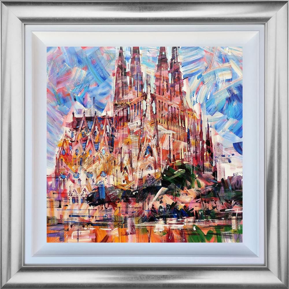 Colin Brown - ' Towering Gaudi ' - Framed Original Art