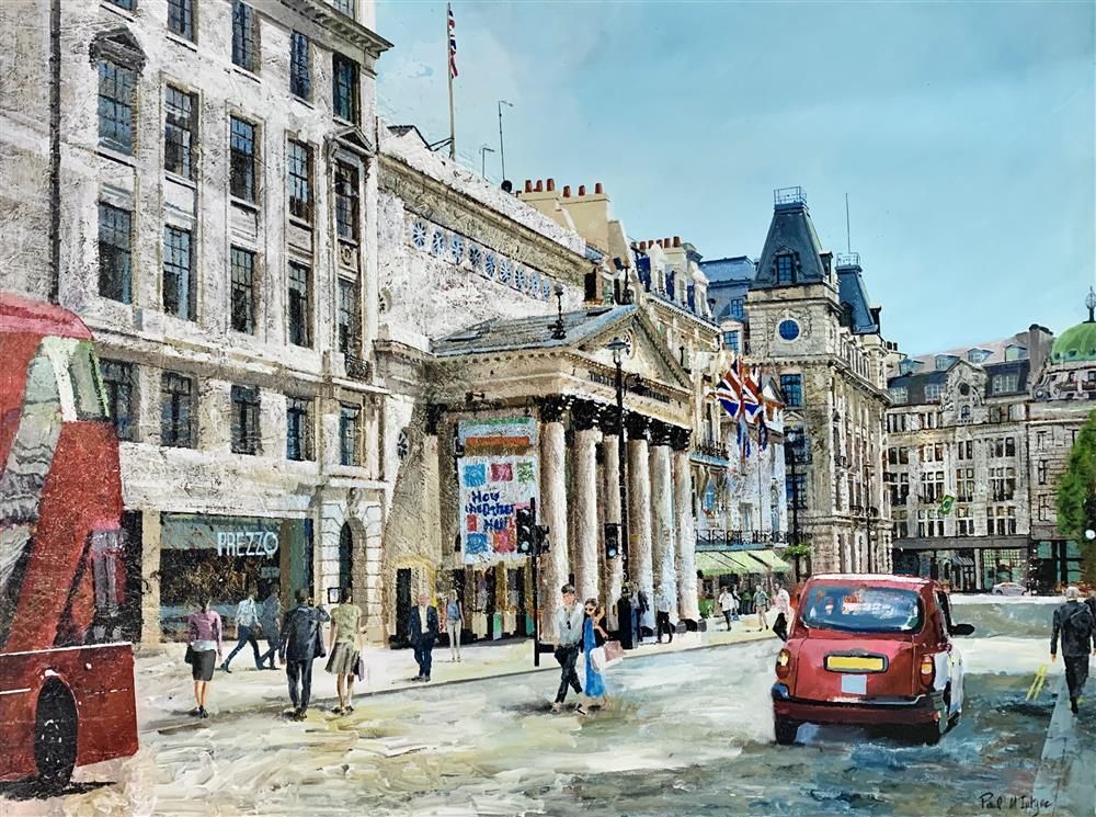 Paul McIntyre - 'Routemaster Through London' - Framed Original Art