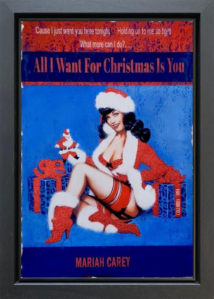 Linda Charles - ' All I Want For Christmas  ' - Framed Original Artwork