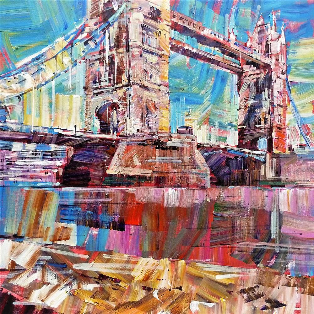 Colin Brown - ' Under Tower Bridge ' - Framed Original Art