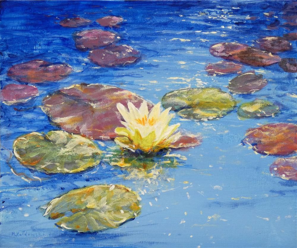 Mariusz Kaldowski - ' White Lily ' - Framed Original Art