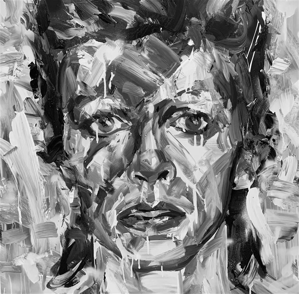 Paul Wright - 'Turn And Face The Strange'- Framed Studio Edition On Canvas