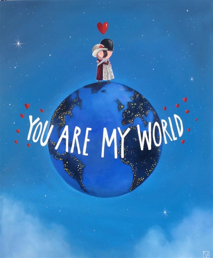 Michael Abrams - 'You Are My World' - Framed Original Art