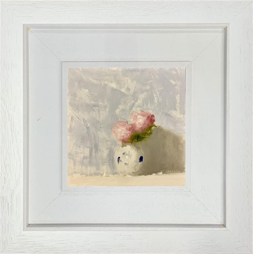 Neil Carroll - ' Pot Of Pinks ' - Framed Original Painting