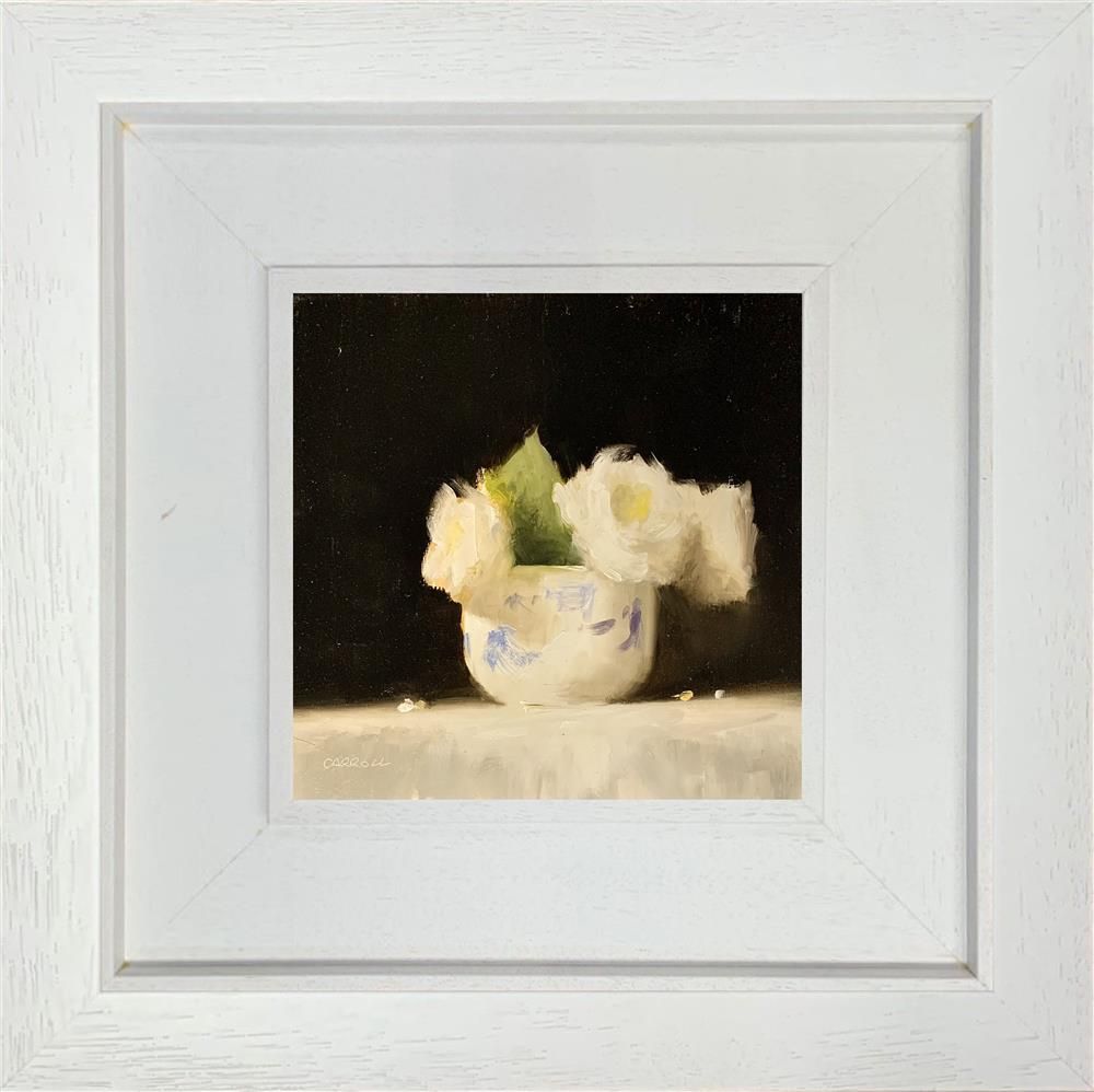 Neil Carroll - ' Bowl of Roses' - Framed Original Painting
