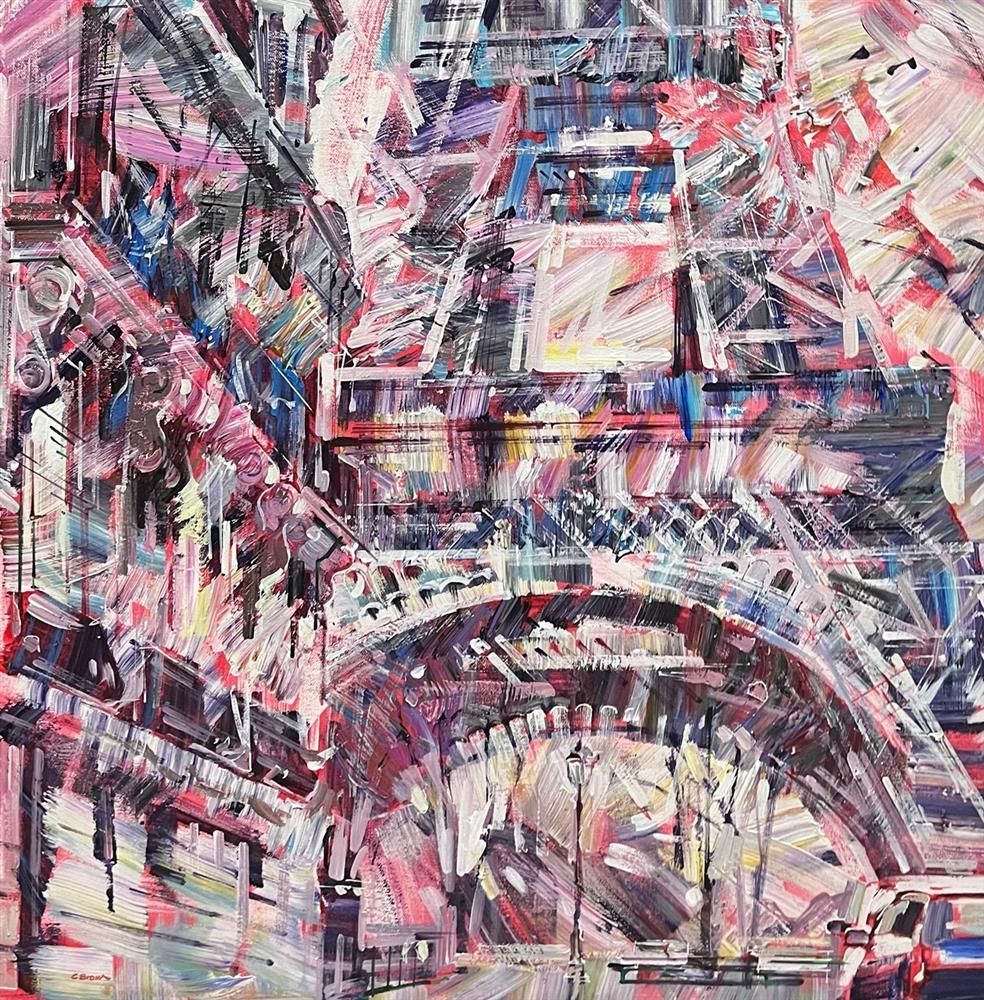 Colin Brown - ' Stroll Through Paris ' - Framed Original Art