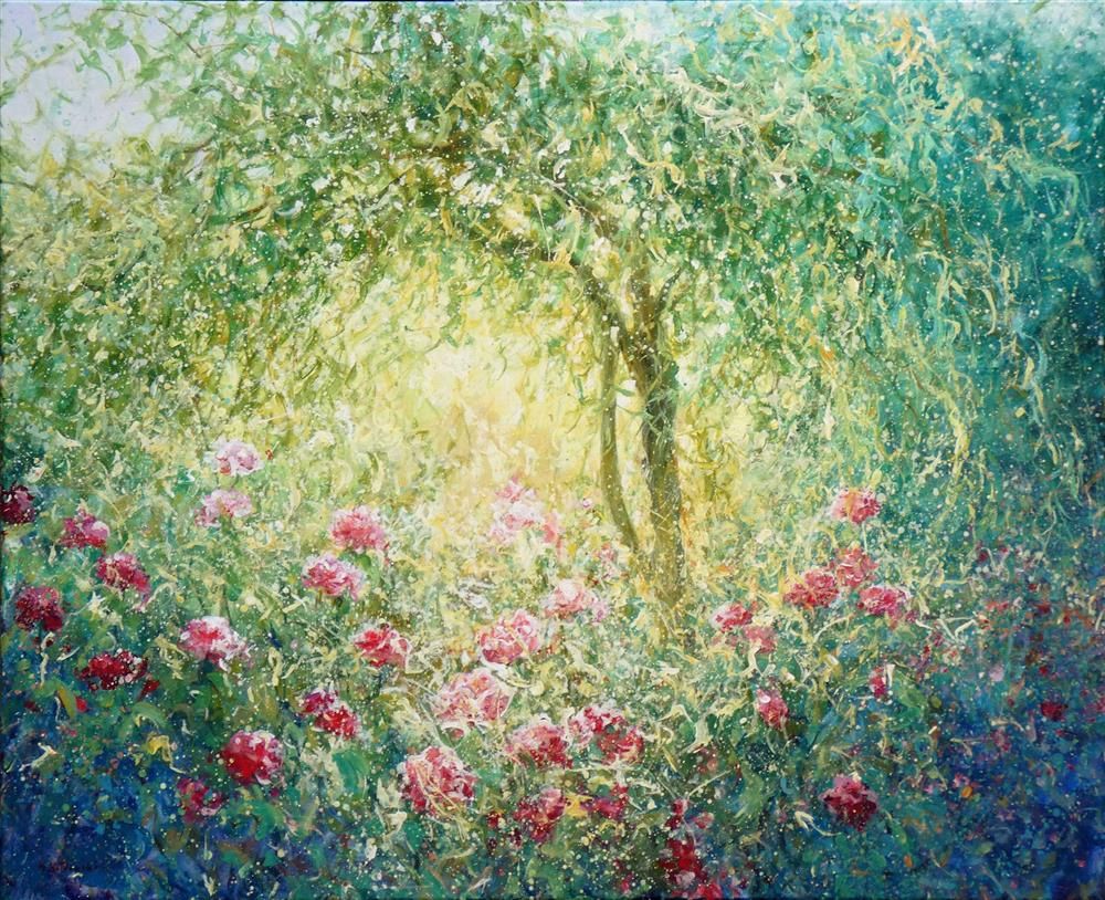 Mariusz Kaldowski - ' Enchanted Garden ' - Framed Original Art