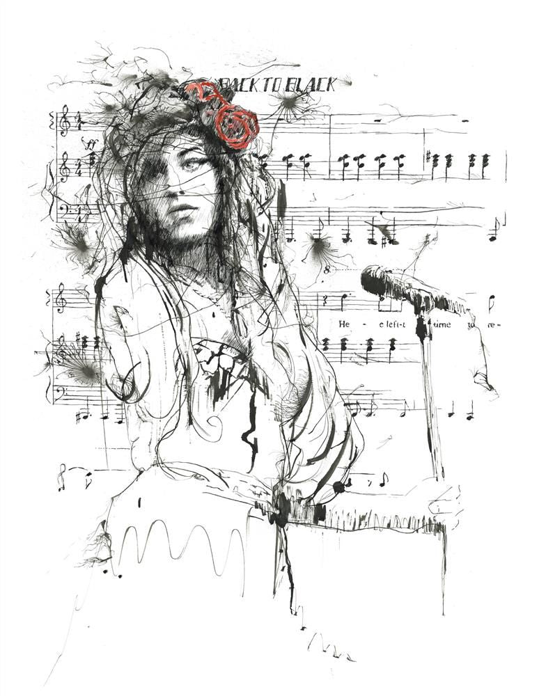 Scott Tetlow - ' Back To Black ' - Framed Limited Edition Print