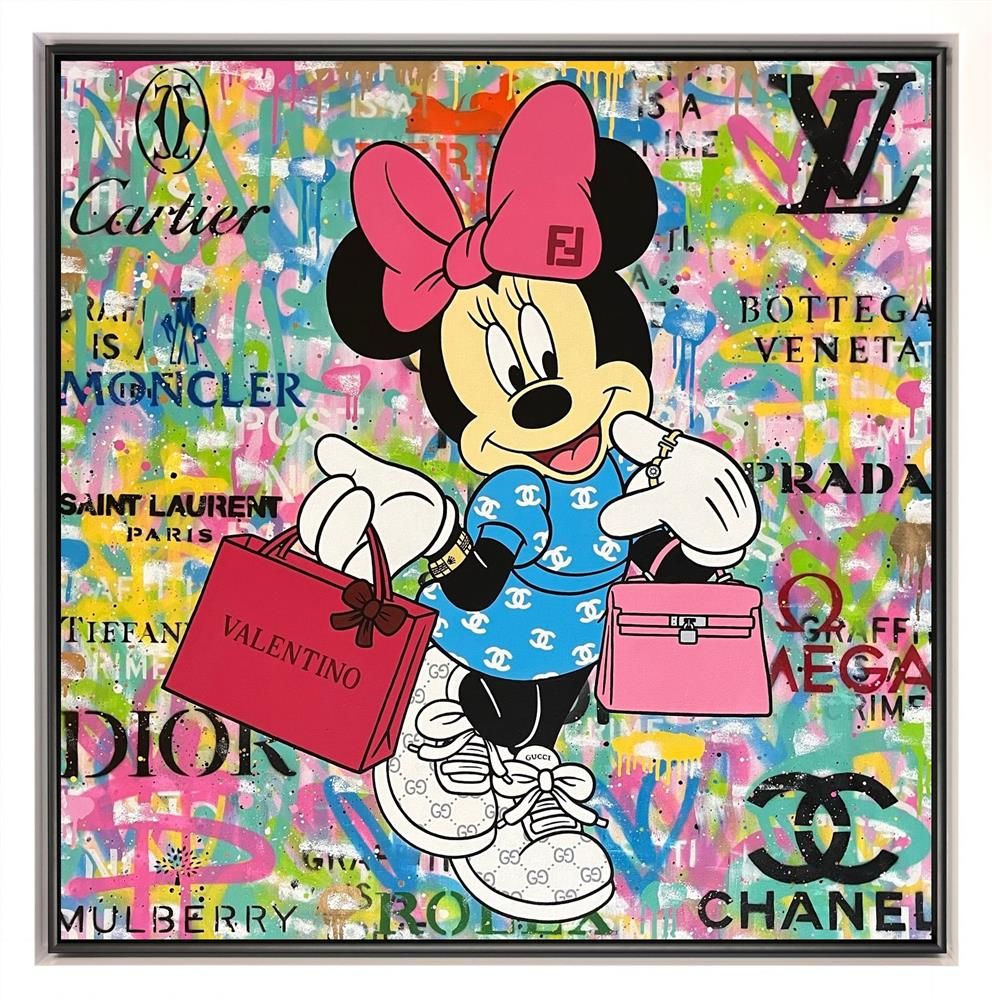 Emily Crook - 'Shopping Days With Minnie' - Framed Original Art