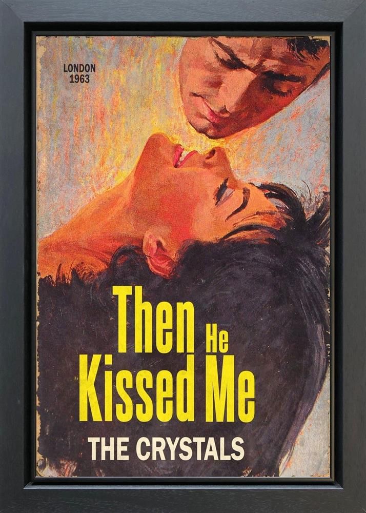 Linda Charles - 'Then He Kissed Me ' - Framed Original Artwork