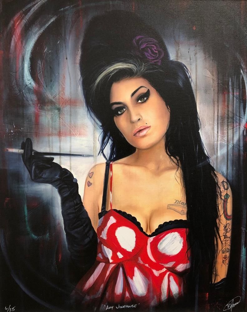 Ben Jeffery - 'Amy Winehouse' - Framed Limited Edition Art