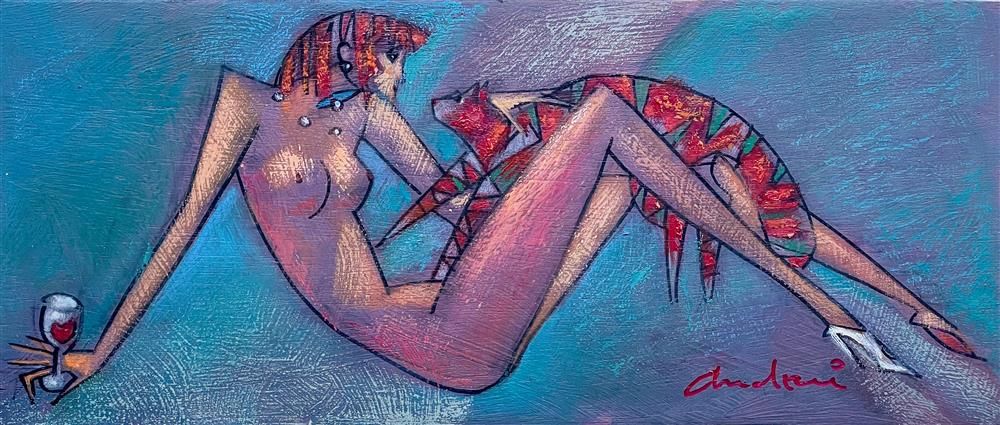 Andrei Protsouk - ' Danae and Zeus ' - Framed Original Art