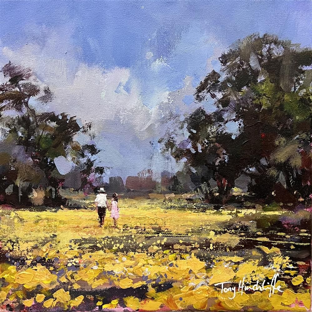 Tony Hinchliffe - 'Country Walk' - Framed Original Art