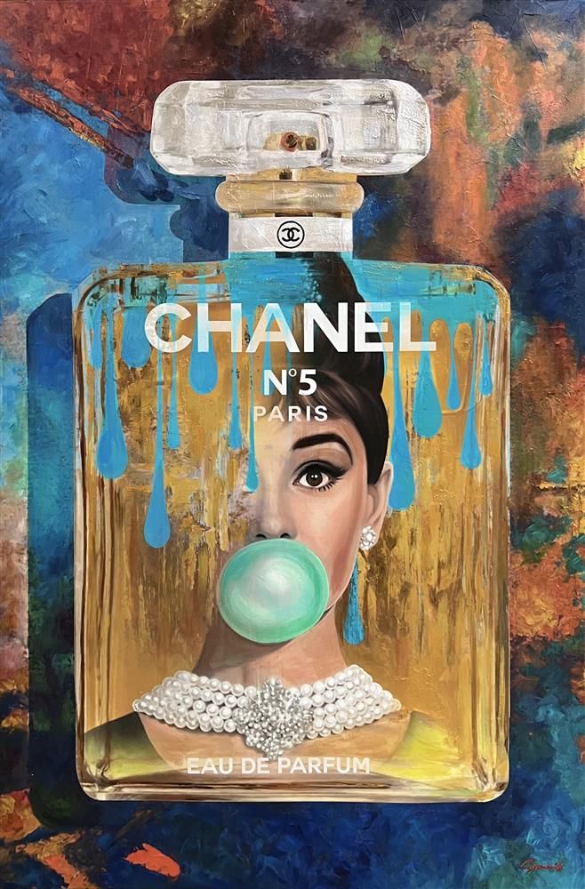 Sannib - 'Eau De Parfum' - Framed Original Art