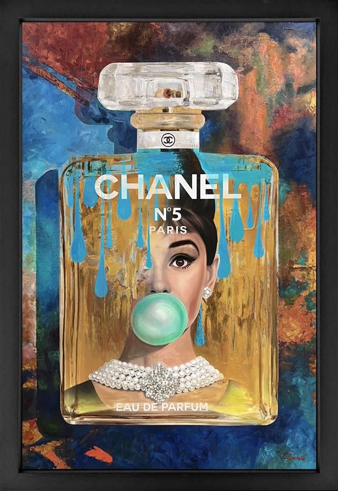 Sannib - 'Eau De Parfum' - Framed Original Art