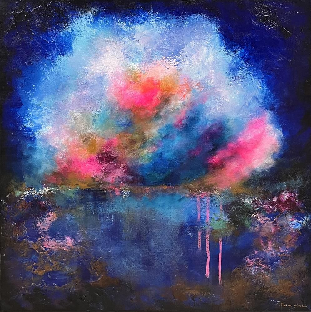 Susan Wooler - 'Blue Cloud' - Framed Original Art